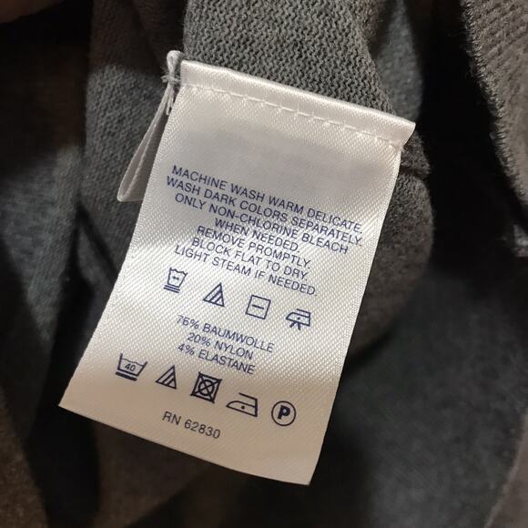 Lands End Cardigan Sweater Womens Size M Medium 10 12 Gray Button Front - Picture 4 of 5